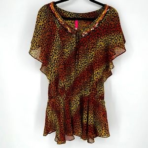 - Victoria’s Secret animal print Swim Cover Up xs/s